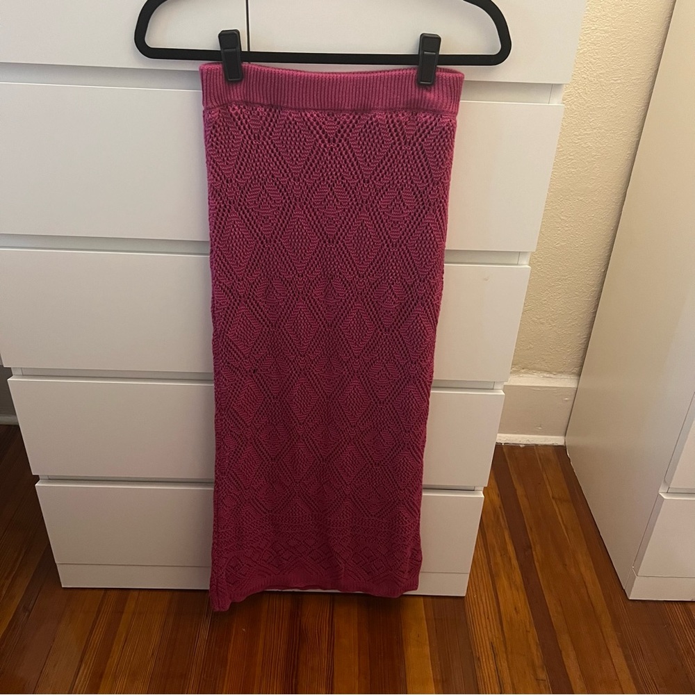 Pink Knit Skirt Size S
